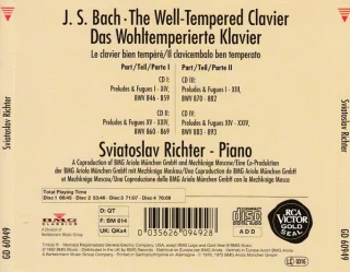 Bach -The well Tempered Clavier - Afbeelding 3